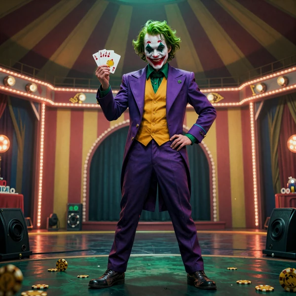 Crazy Time Live-Game-Show mit buntem Gl&uuml;cksrad und Moderator im Jokery Casino